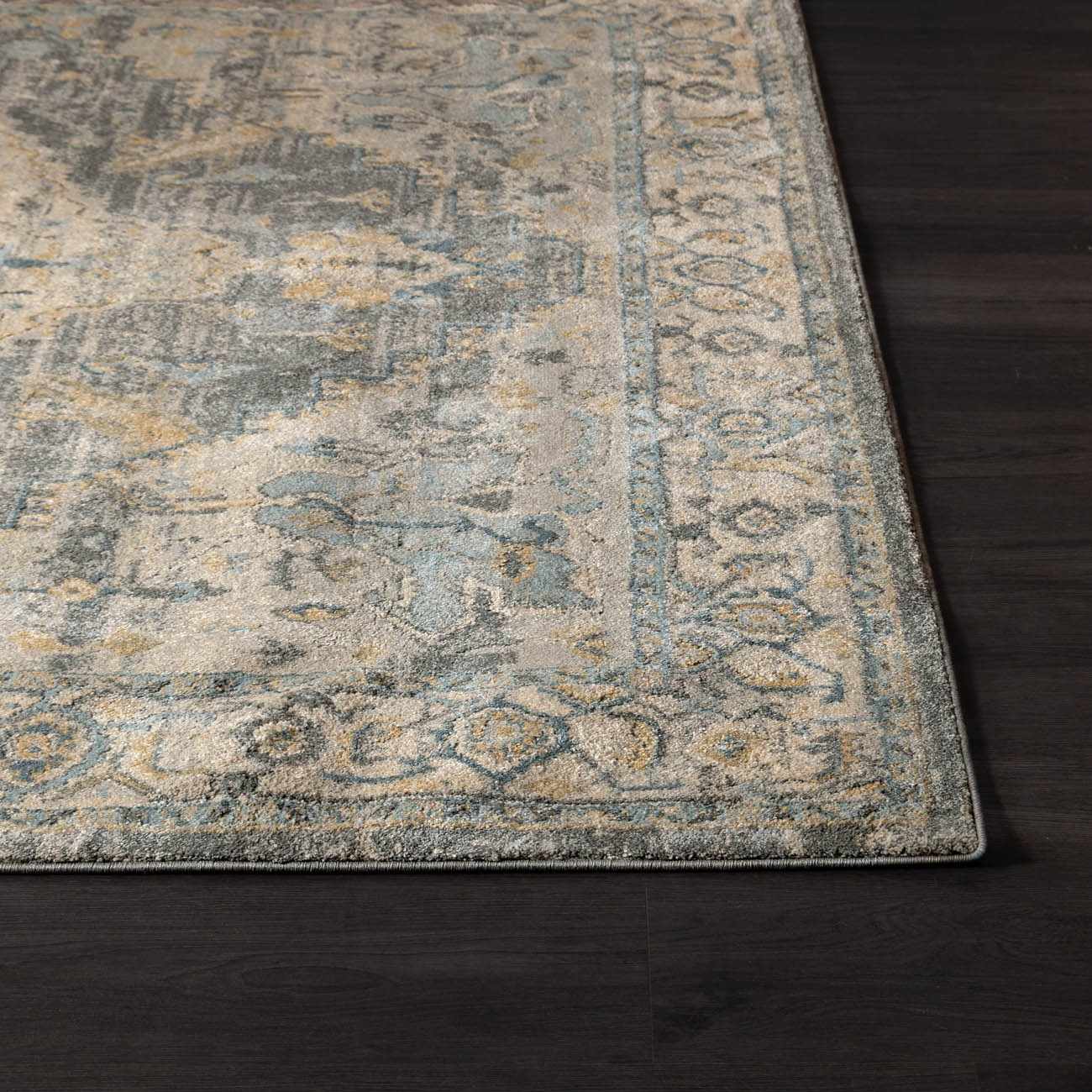 Vaeda Blue Thick Luxe Rug by Boutique Rugs