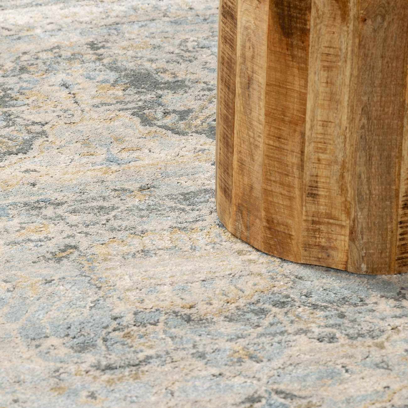 Vaeda Blue Thick Luxe Rug by Boutique Rugs