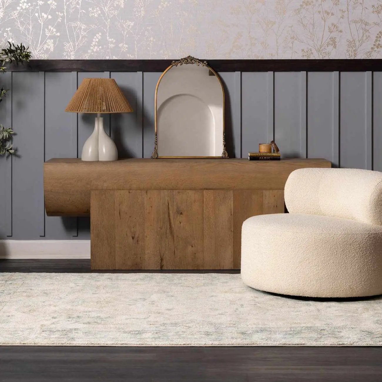 Ahmaud Beige & Light Gray Thick Luxe Area Rug by Boutique Rugs