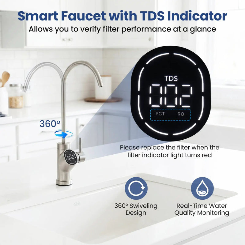 800 GPD Tankless Reverse Osmosis Water Filter System by DirectDeals
