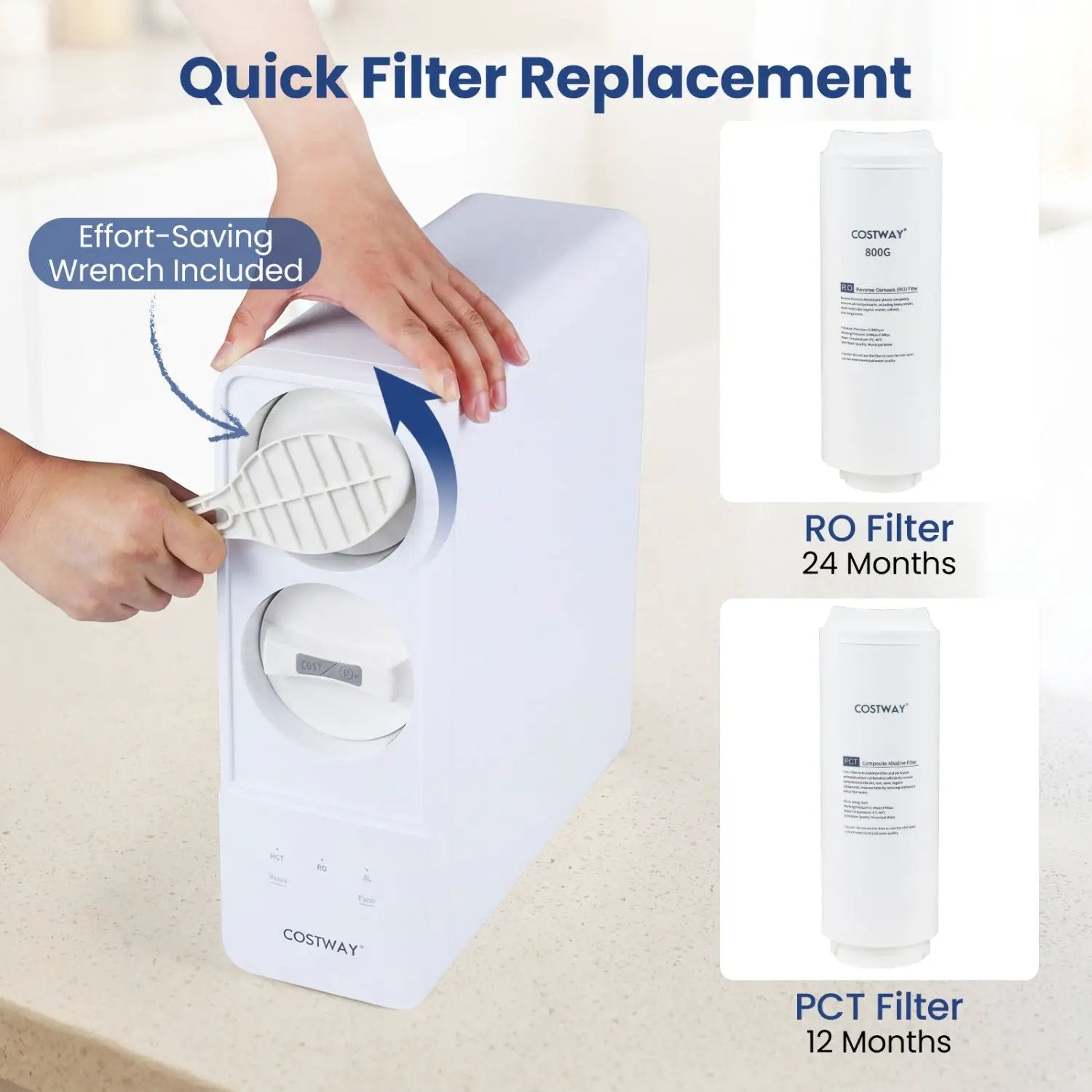 800 GPD Tankless Reverse Osmosis Water Filter System by DirectDeals
