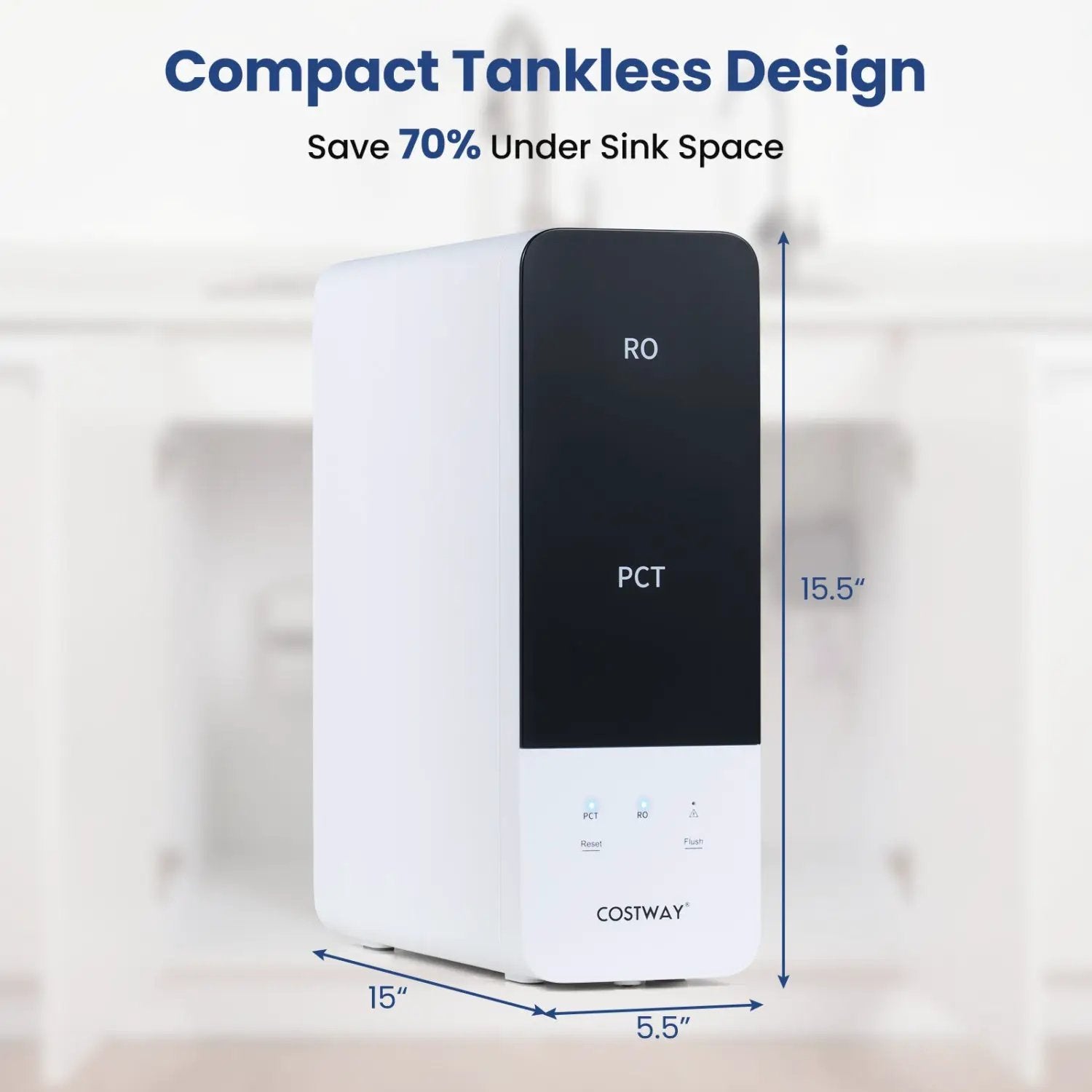 800 GPD Tankless Reverse Osmosis Water Filter System by DirectDeals