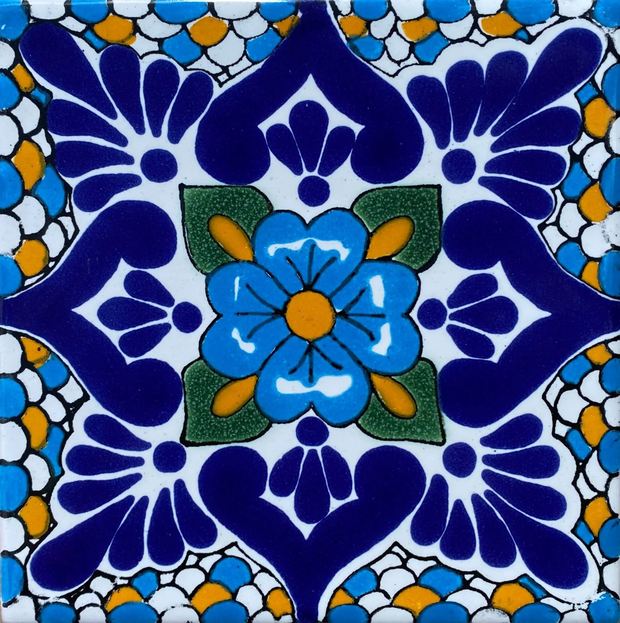 Polanco Azul Talavera Tile by Place Of Clay
