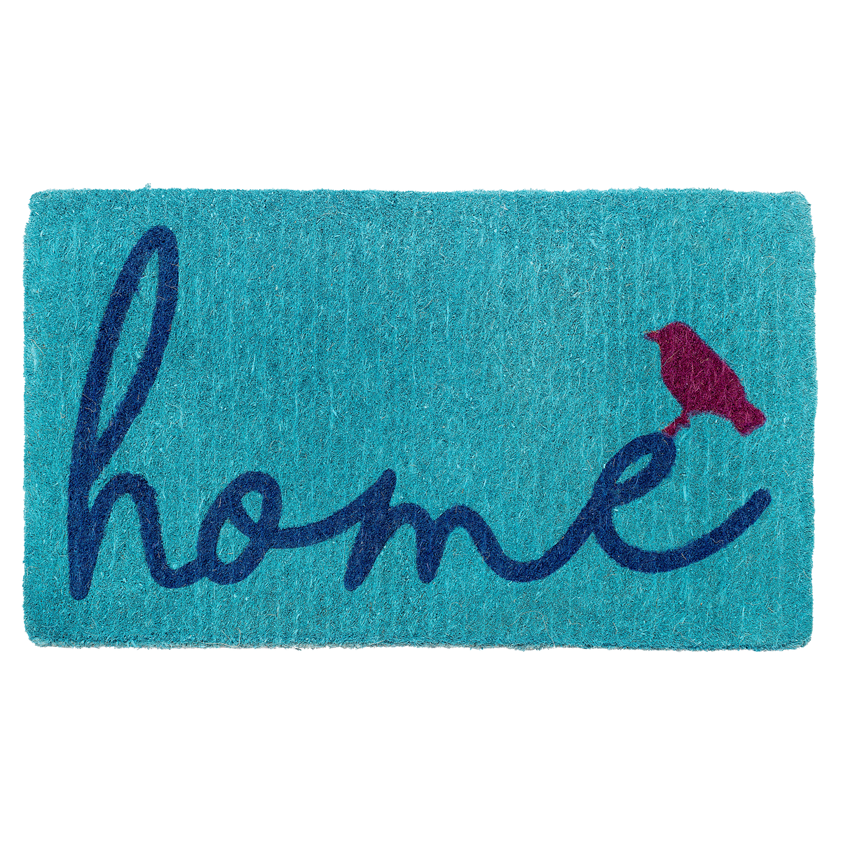 A Bird Perched on Home Coir Doormat by Fab Habitat