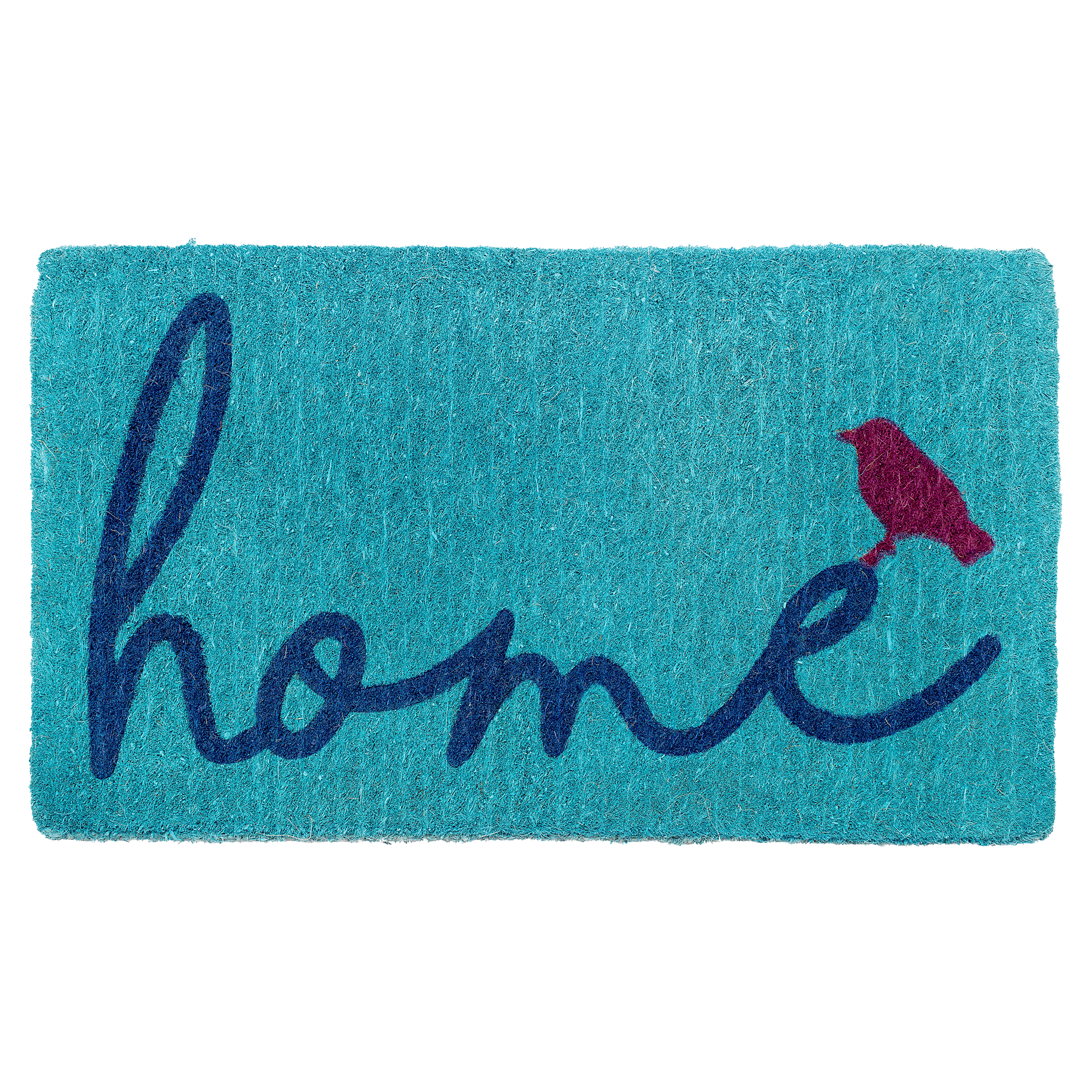 A Bird Perched on Home Coir Doormat by Fab Habitat