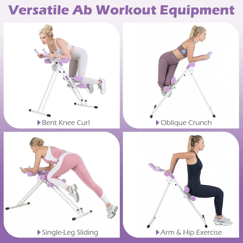 Ab Workout Equipment Foldable Abdominal Trainer Adjustable Ab Machine by DirectDeals