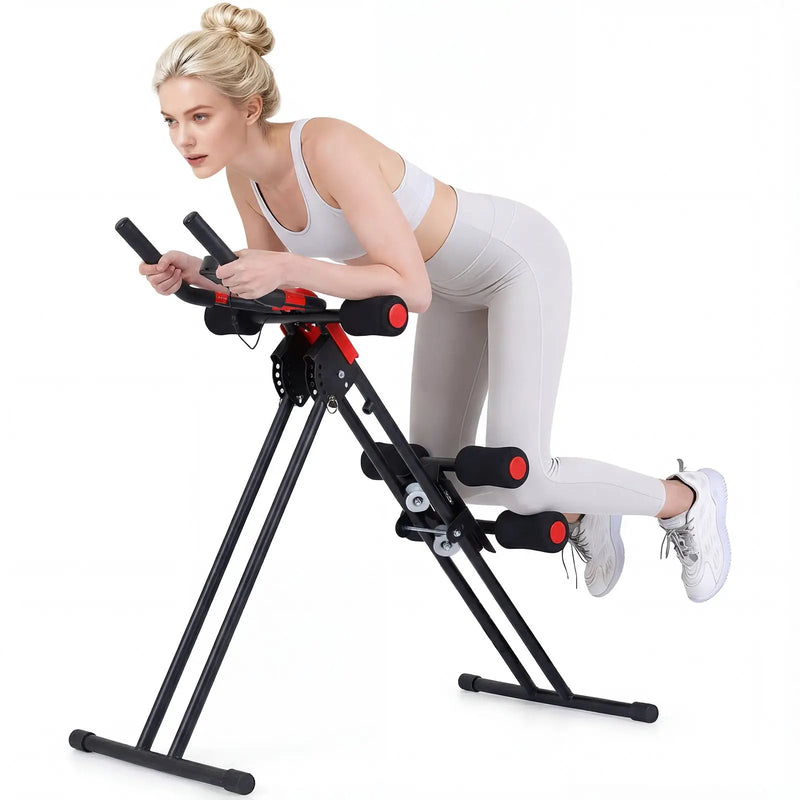 Ab Workout Equipment Foldable Abdominal Trainer Adjustable Ab Machine by DirectDeals