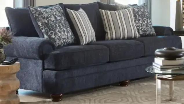 Abbott - Indeigo Blue - 2pc Sofa & Love seat Collection by Unique Piece Furniture
