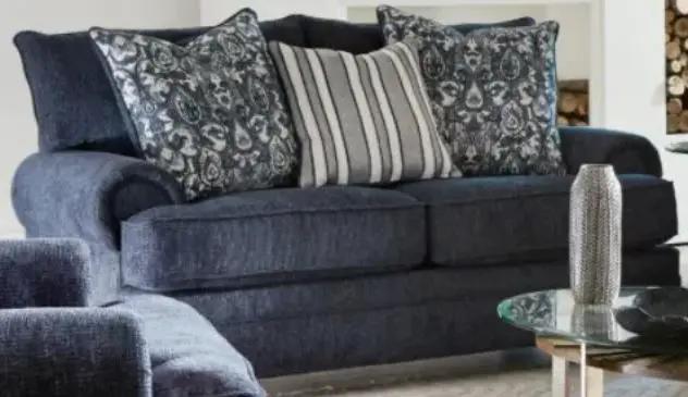 Abbott - Indeigo Blue - 2pc Sofa & Love seat Collection by Unique Piece Furniture