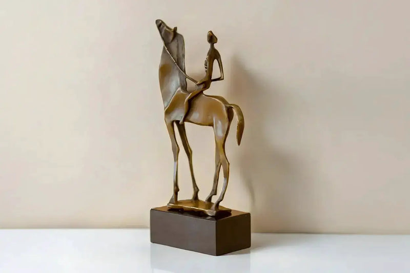 Abstract Horse Rider Sculpture Decorative Statue, photo 4 of 5