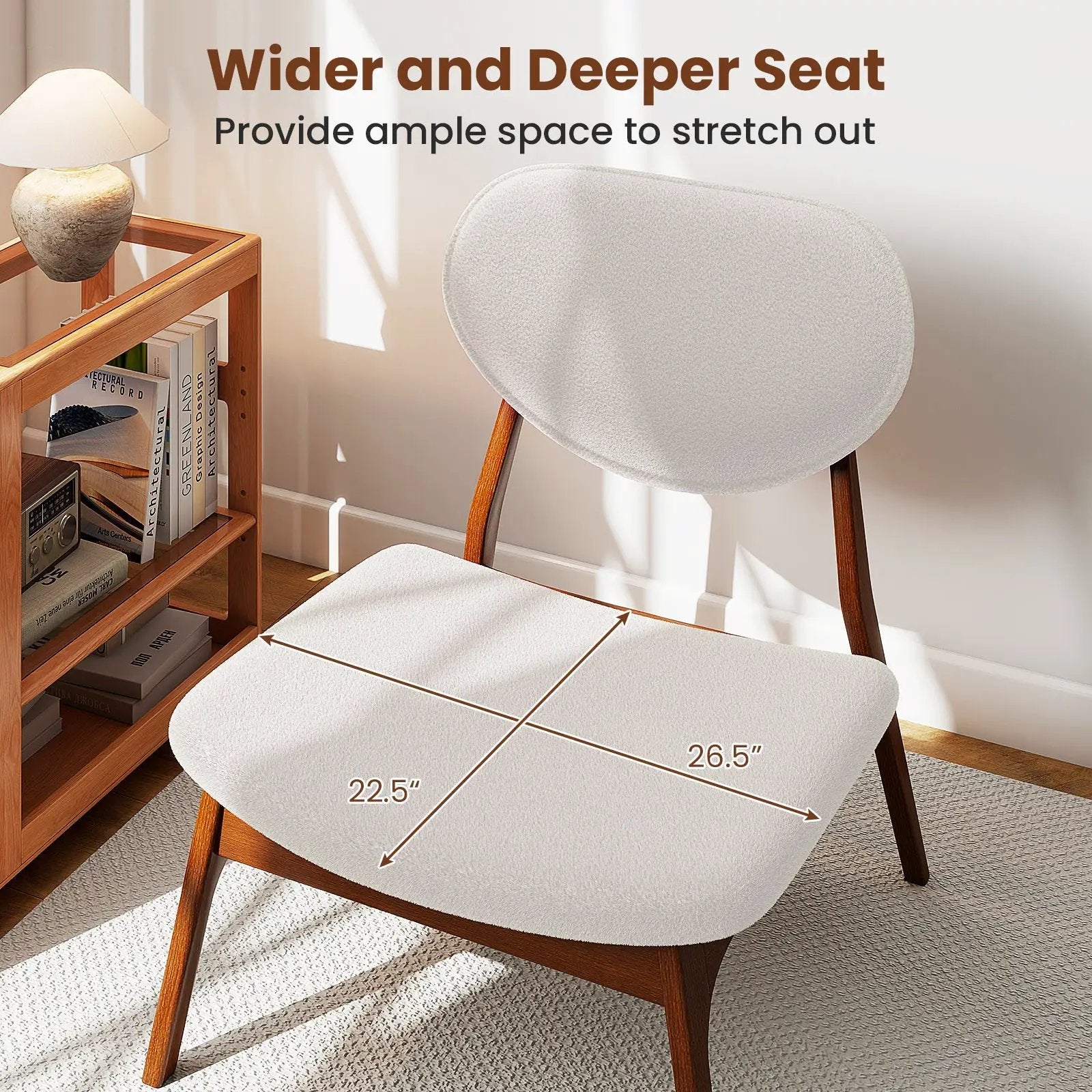 Accent Chairs Set of 2 with Side Table and Solid Wood Frame by DirectDeals