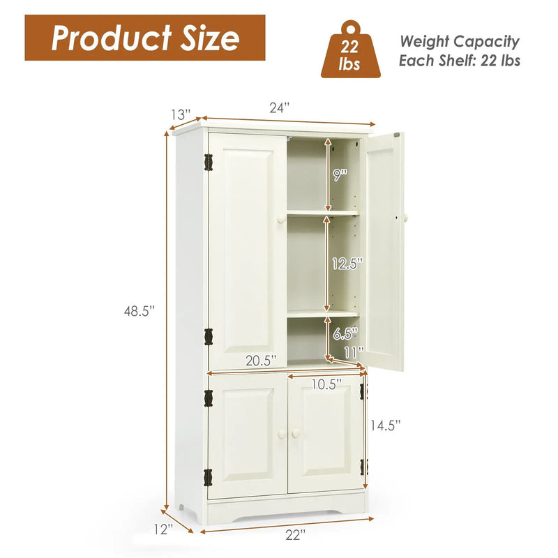 Accent Storage Cabinet Adjustable Shelves by DirectDeals