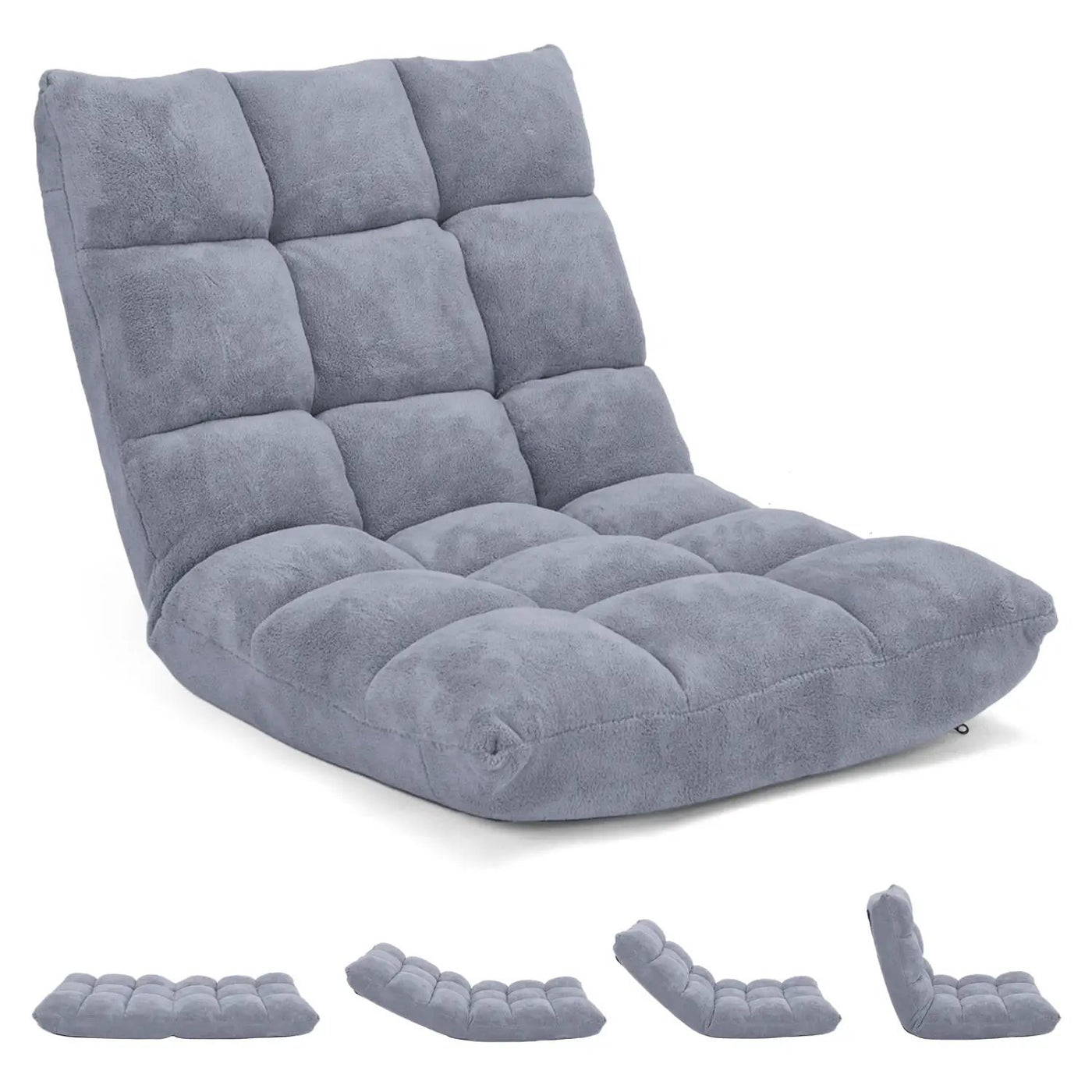 Adjustable 14-position Cushioned Floor Chair by DirectDeals
