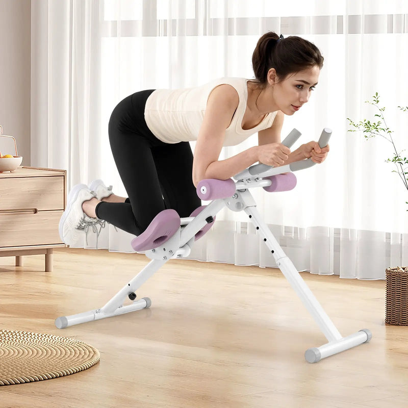 Adjustable Abdominal Trainer Ab Workout Machine Foldable Ab Cruncher by DirectDeals