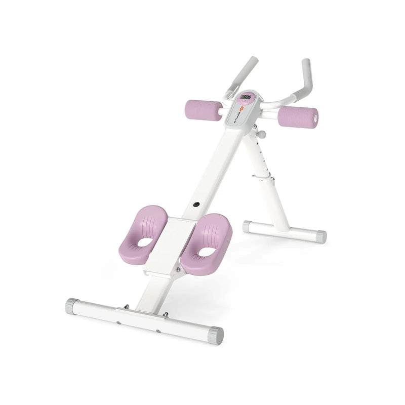 Adjustable Abdominal Trainer Ab Workout Machine Foldable Ab Cruncher by DirectDeals