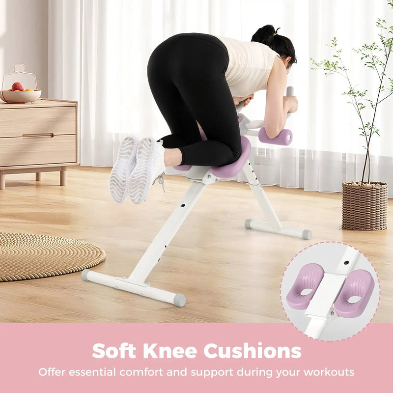 Adjustable Abdominal Trainer Ab Workout Machine Foldable Ab Cruncher by DirectDeals