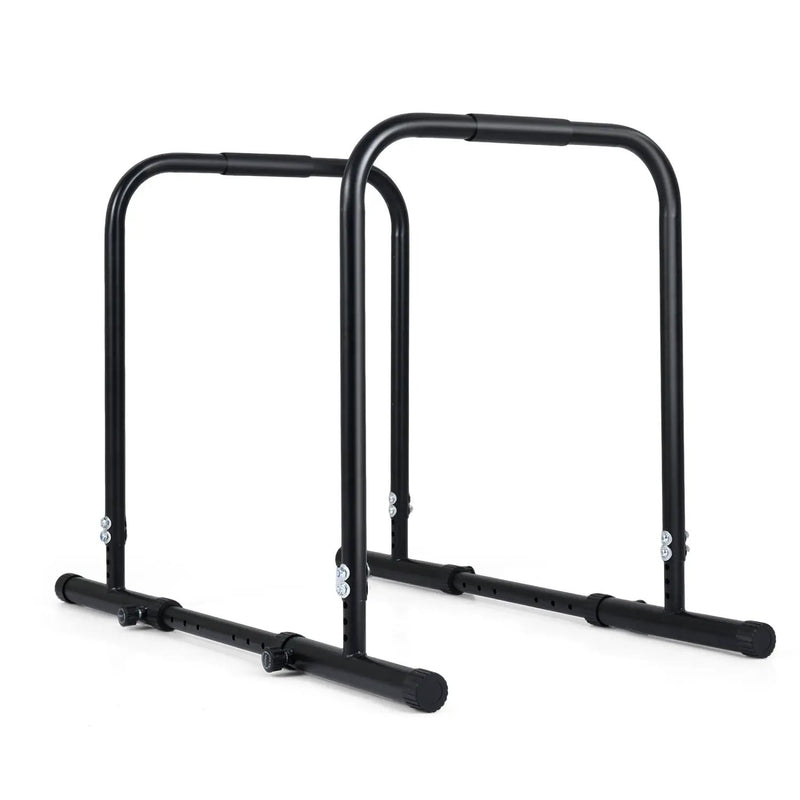 Adjustable Dip Bar Station with 660 LBS Capacity for Home Gym by DirectDeals