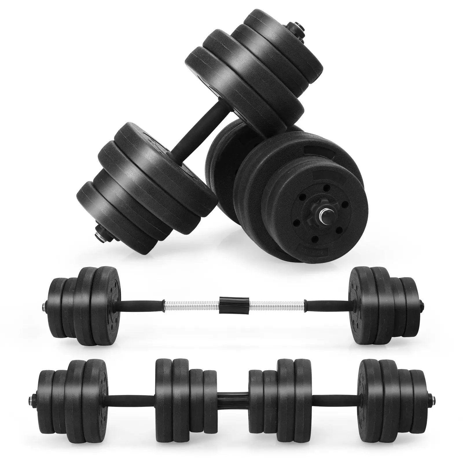 Adjustable Dumbbells 66 LBS Free Weights with Connectors for Home Gym Fitness Workout by DirectDeals