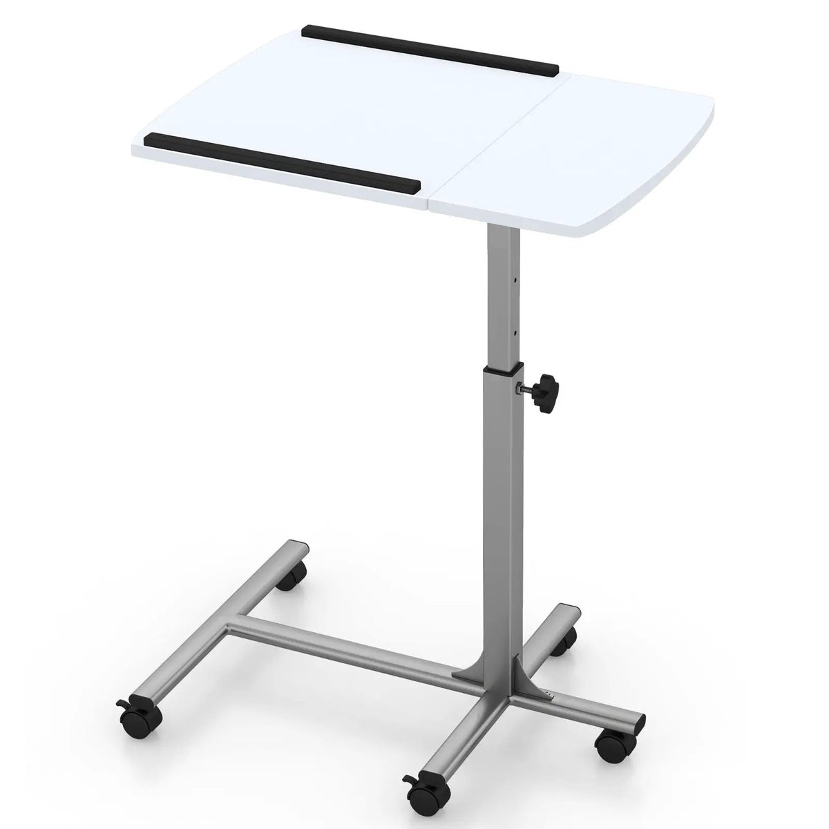 Adjustable Angle Height Rolling Laptop Table by DirectDeals