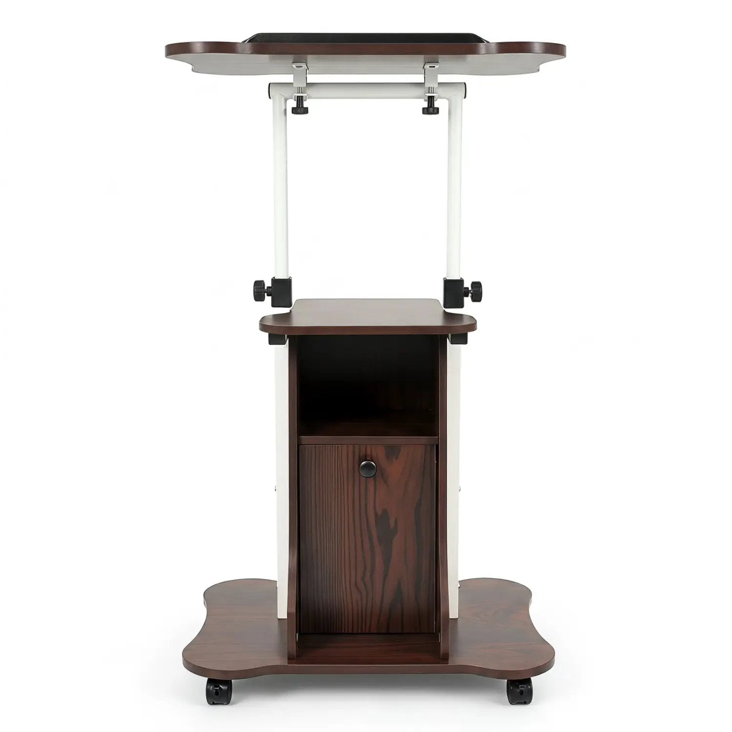 Adjustable Mobile Standing Desk Cart with Tilt Desktop by DirectDeals