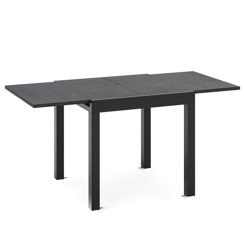 31.5 inches-63 inches Adjustable Patio Expandable Dining Table for 4-6 Person-Gray by DirectDeals