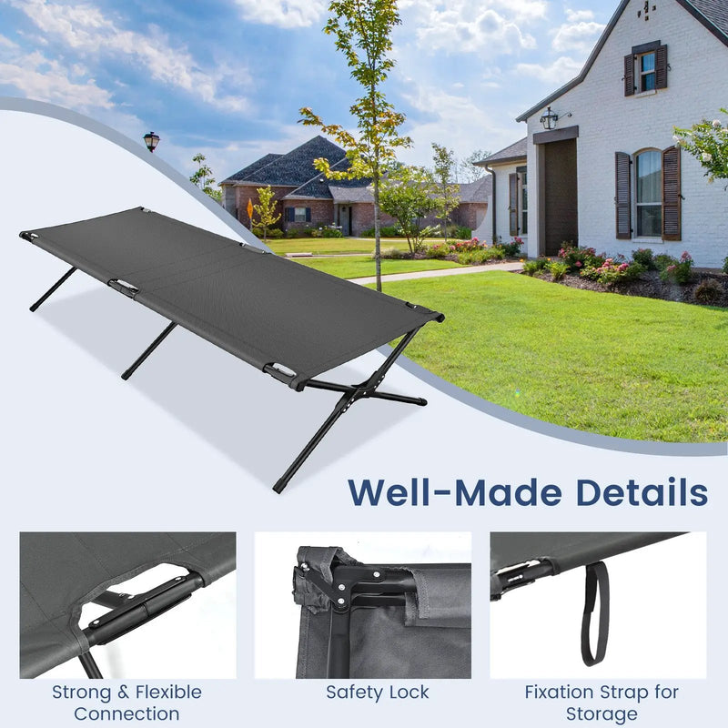 Adults Kids Folding Camping Cot by DirectDeals