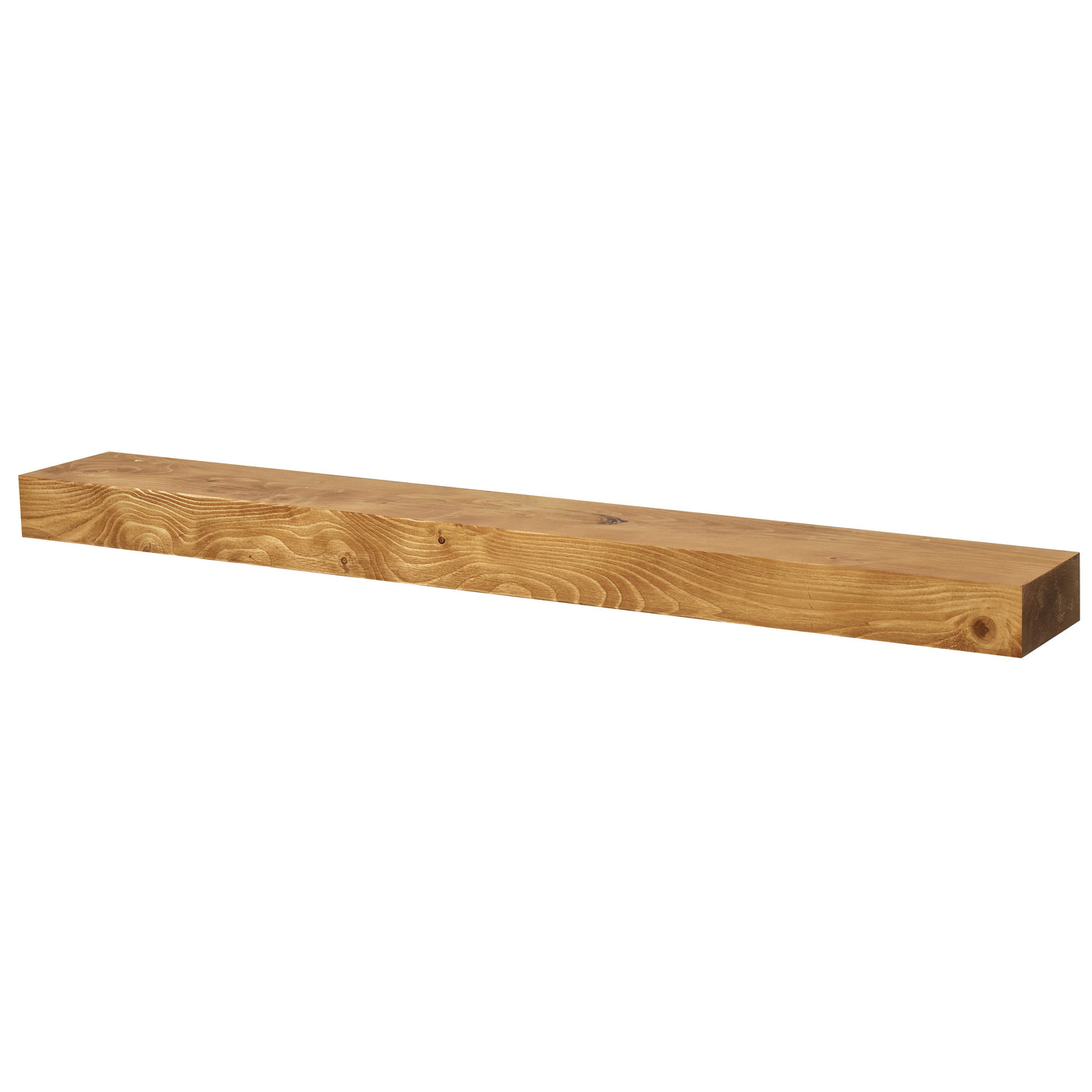 Smooth Solid Floating Timber Fireplace Mantel Shelf by Dogberrycollections