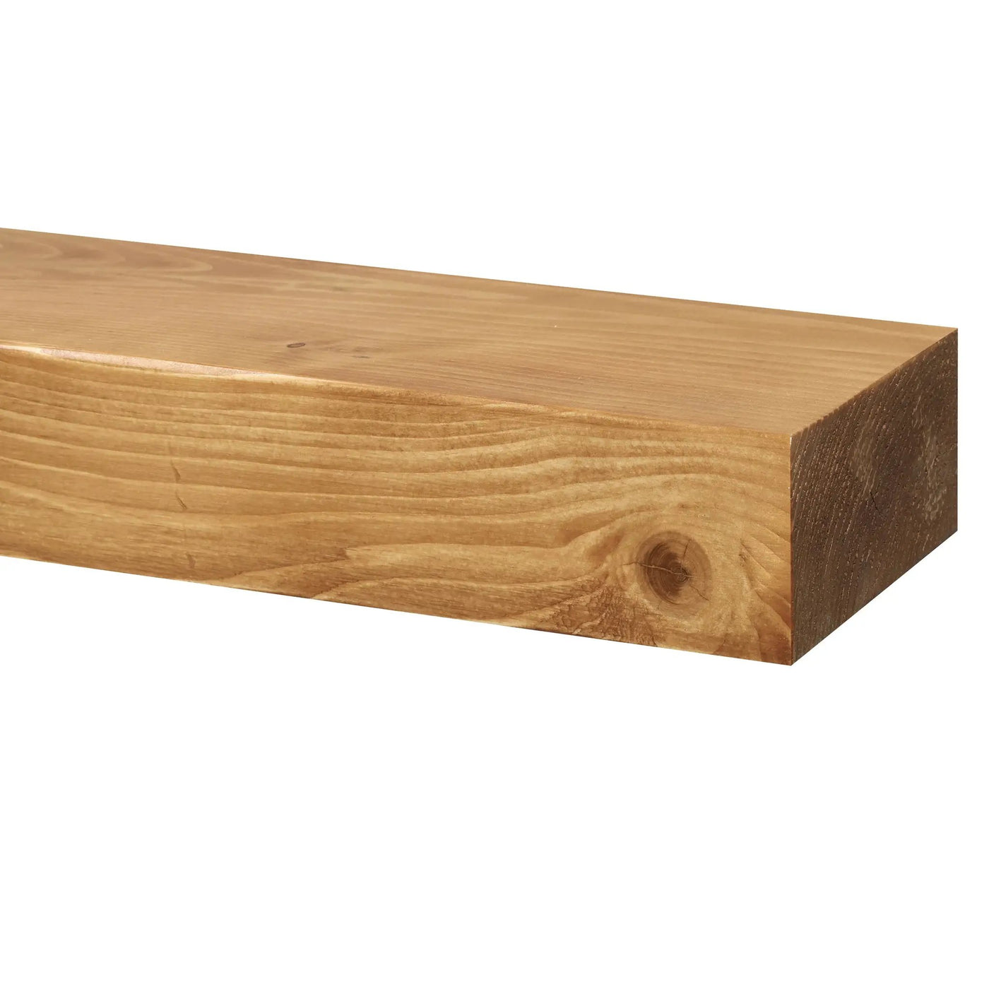 Smooth Solid Floating Timber Fireplace Mantel Shelf by Dogberrycollections
