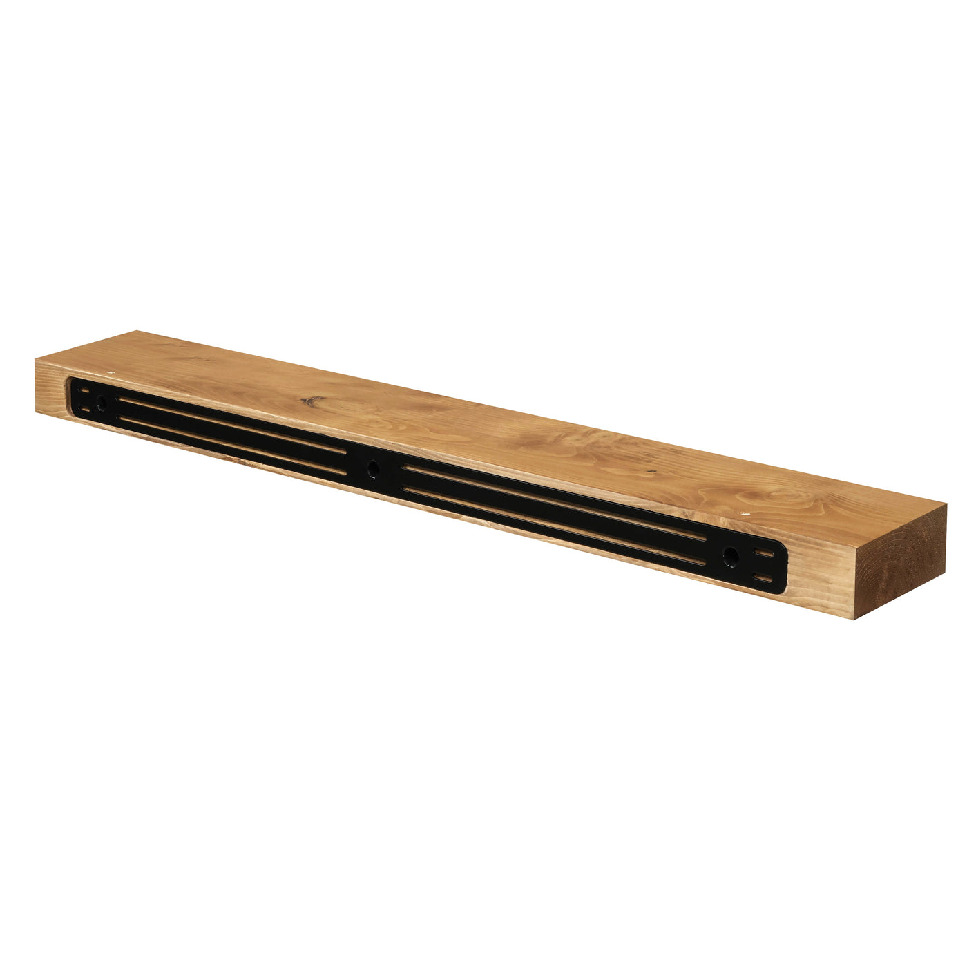Smooth Solid Floating Timber Fireplace Mantel Shelf by Dogberrycollections