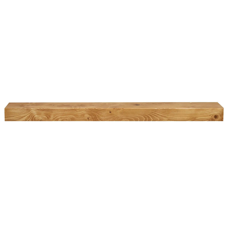Smooth Solid Floating Timber Fireplace Mantel Shelf by Dogberrycollections