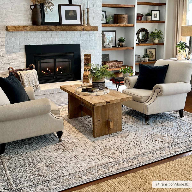 Agoo High-Low Pile Rustic Rug by Boutique Rugs