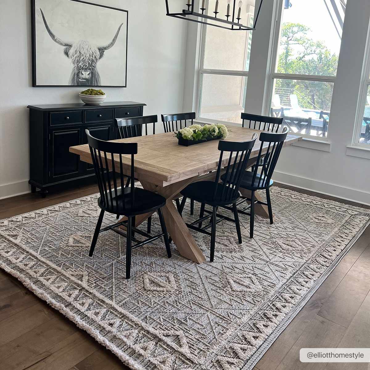 Agoo High-Low Pile Rustic Rug by Boutique Rugs