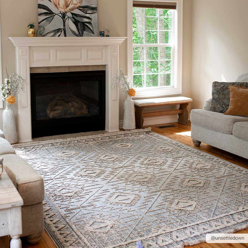 Agoo High-Low Pile Rustic Rug by Boutique Rugs