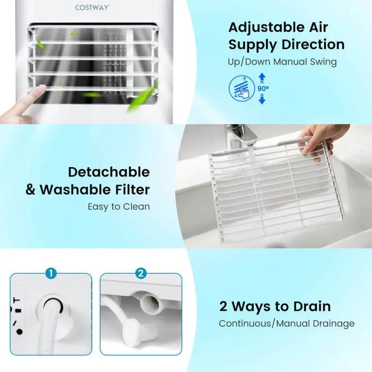8000 BTU Portable AC w/ Timer by DirectDeals