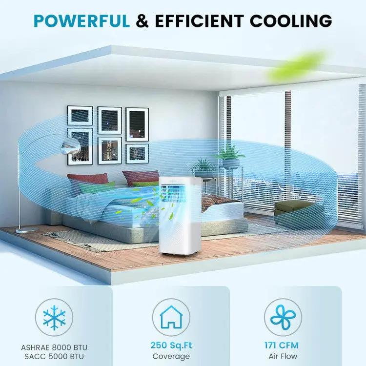 8000 BTU Portable AC w/ Timer by DirectDeals