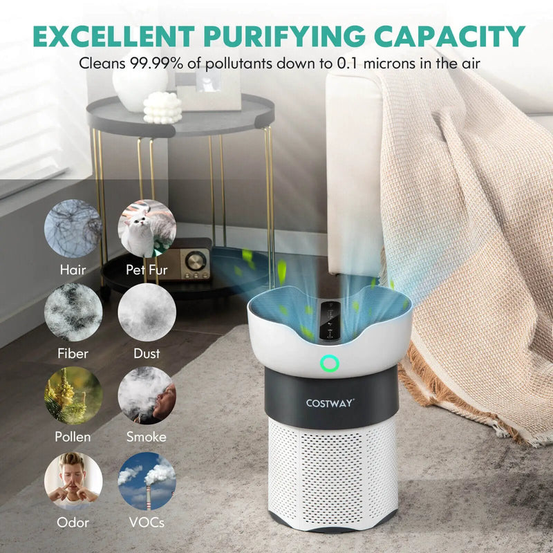 Air Purifier with Sleep Mode for Home Office up to 1300 Sq Ft by DirectDeals