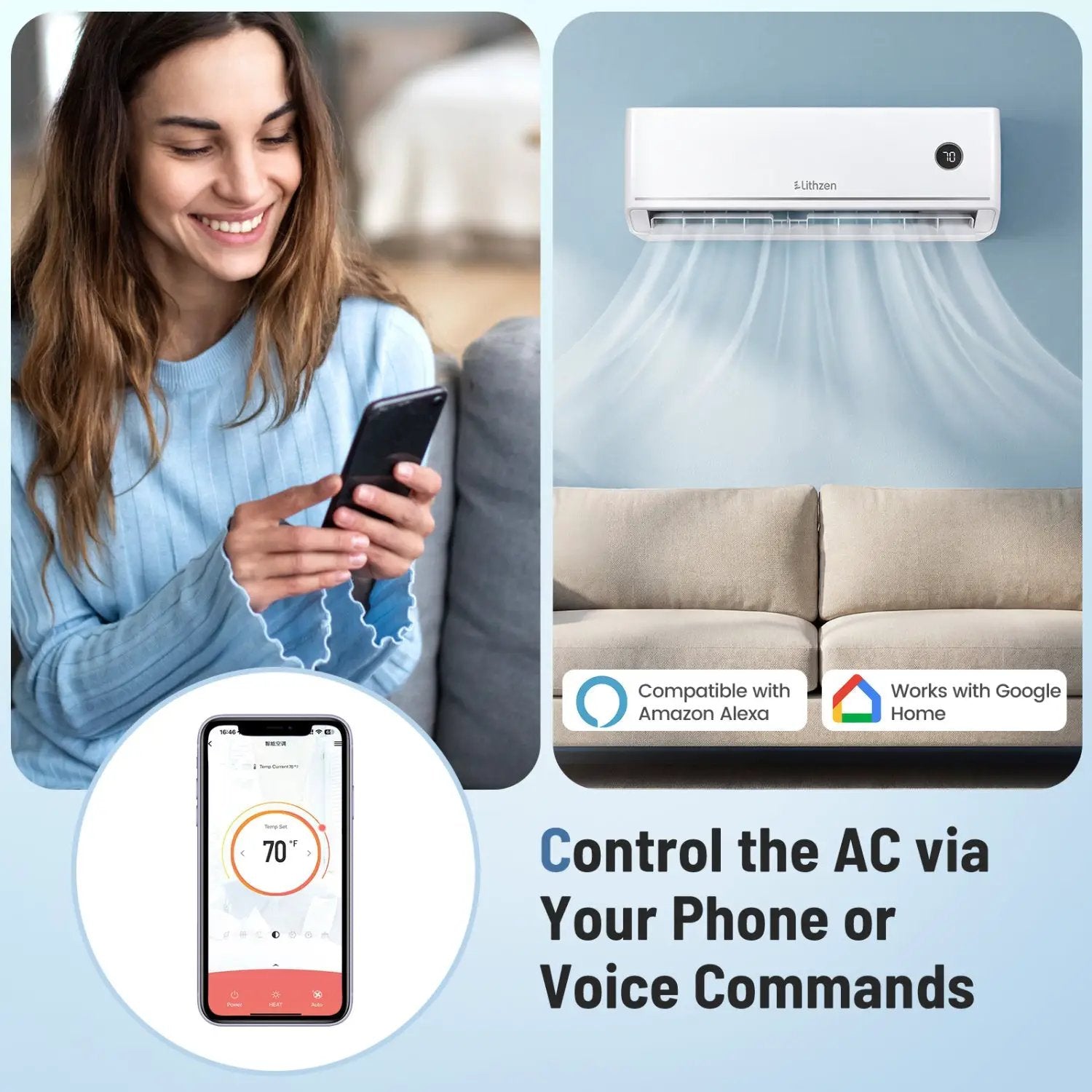Aire Acondicionado Minisplit 12000 BTU 18.1 SEER2 115V by DirectDeals