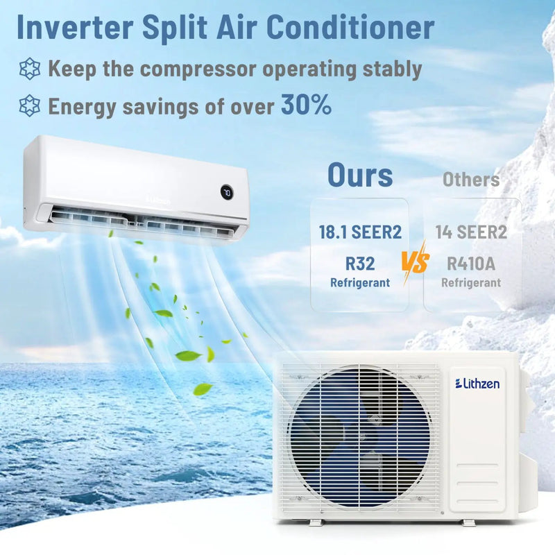Aire Acondicionado Minisplit 12000 BTU 18.1 SEER2 115V by DirectDeals