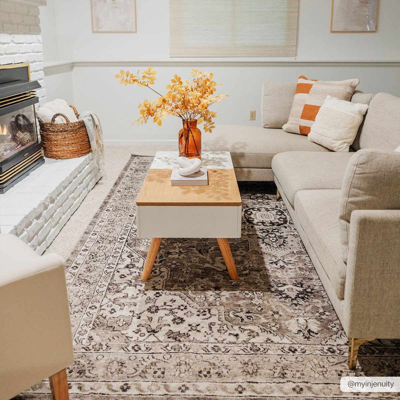 Albie Beige Area Rug - Clearance by Boutique Rugs
