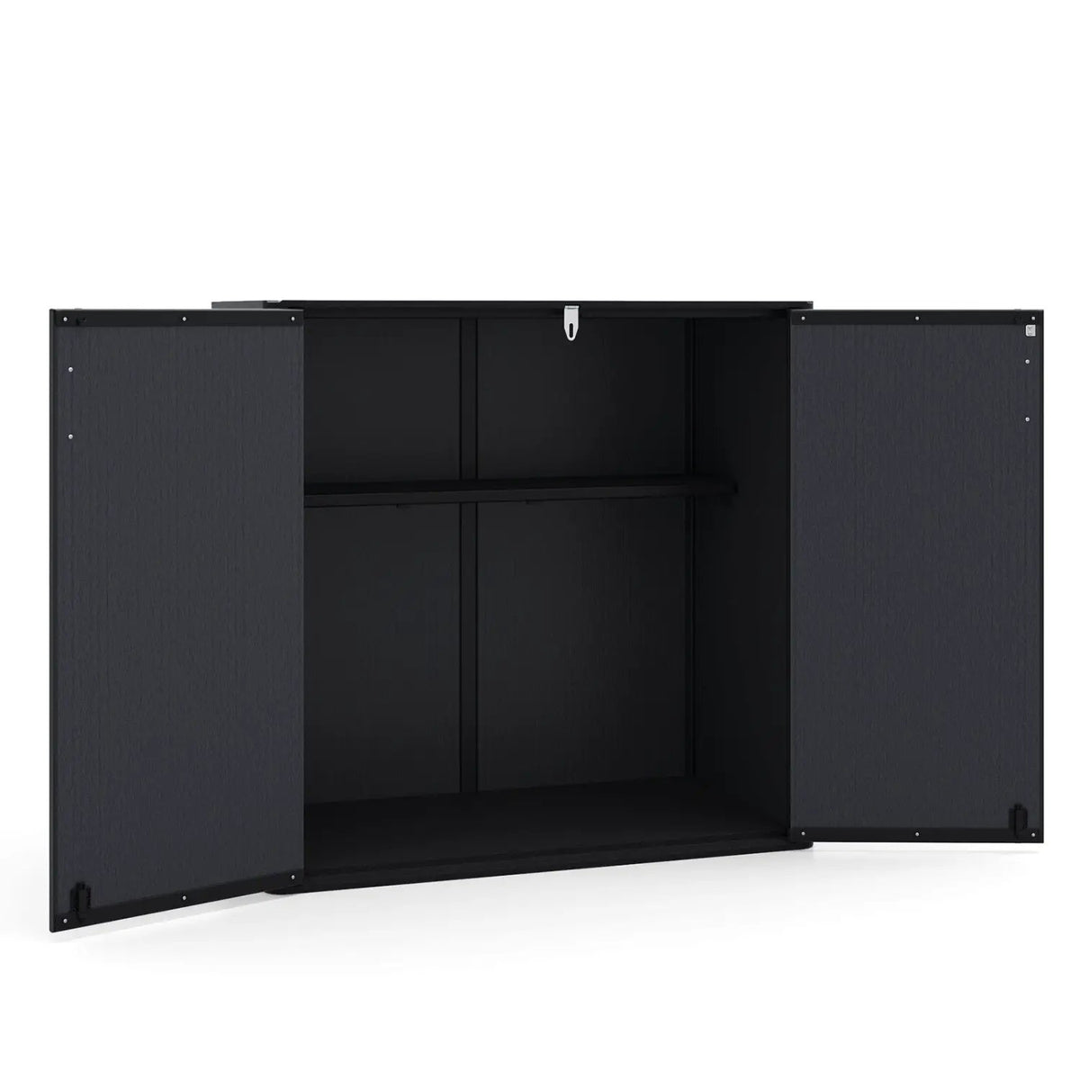 All-Weather Storage Box with Floor and Removable Shelf for Patio and Lawn by DirectDeals