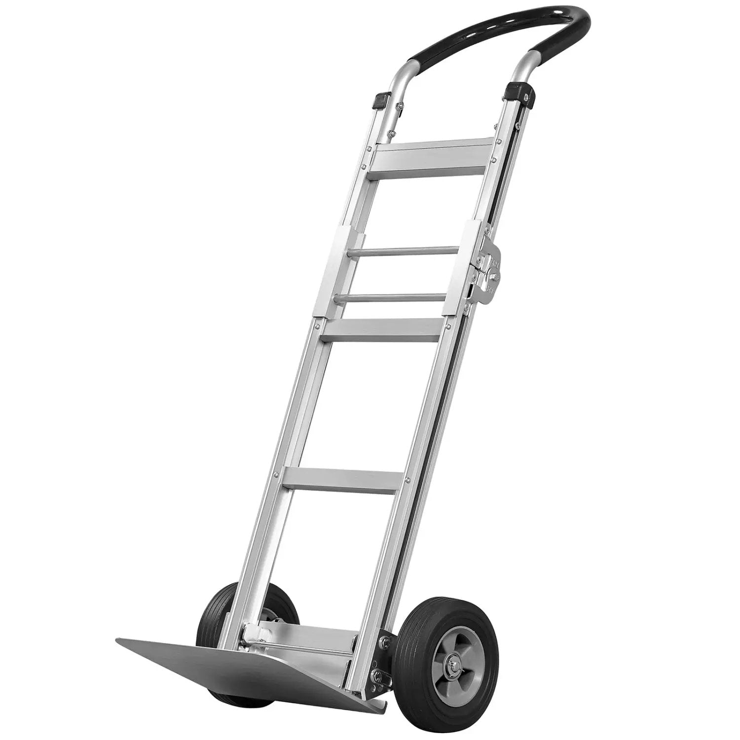 Aluminum Dolly Cart with 2 Rubber Wheels and Ergonomic Handle by DirectDeals