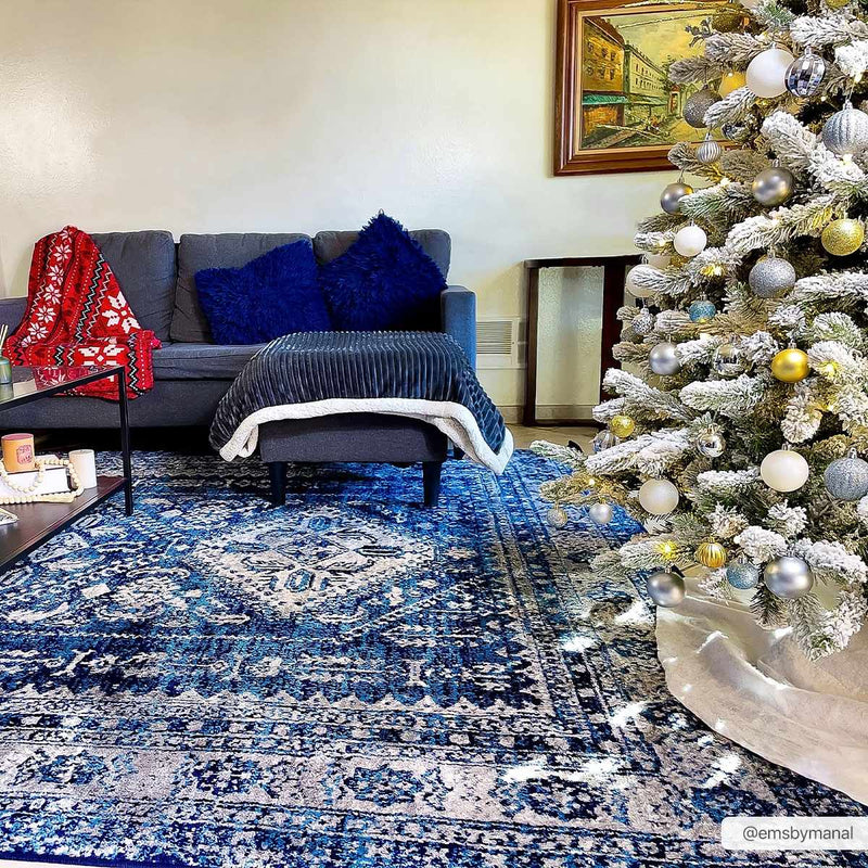 Andes Blue Area Rug by Boutique Rugs