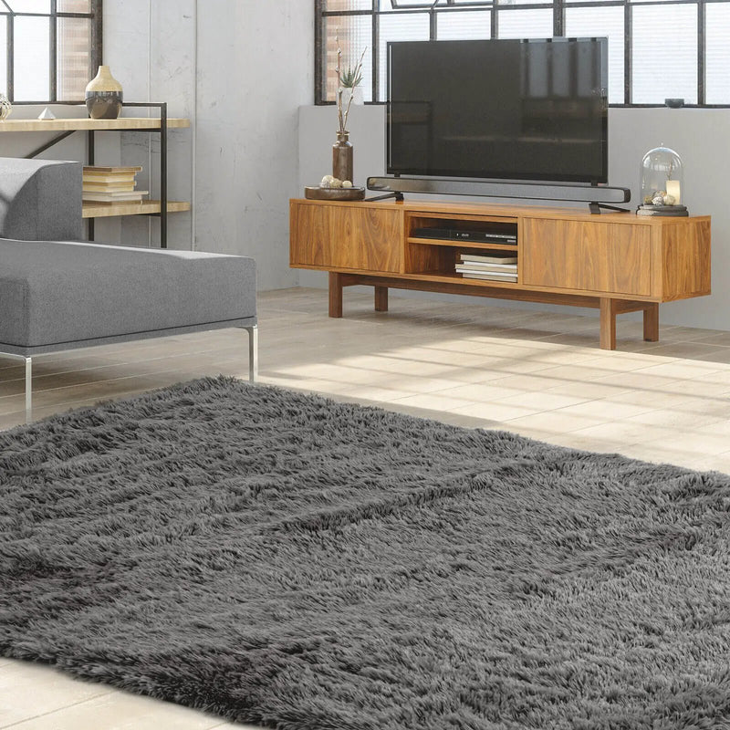 5 x 7 Feet Modern Rectangular Soft Shag Area Rug for Living Room Bedroom by DirectDeals