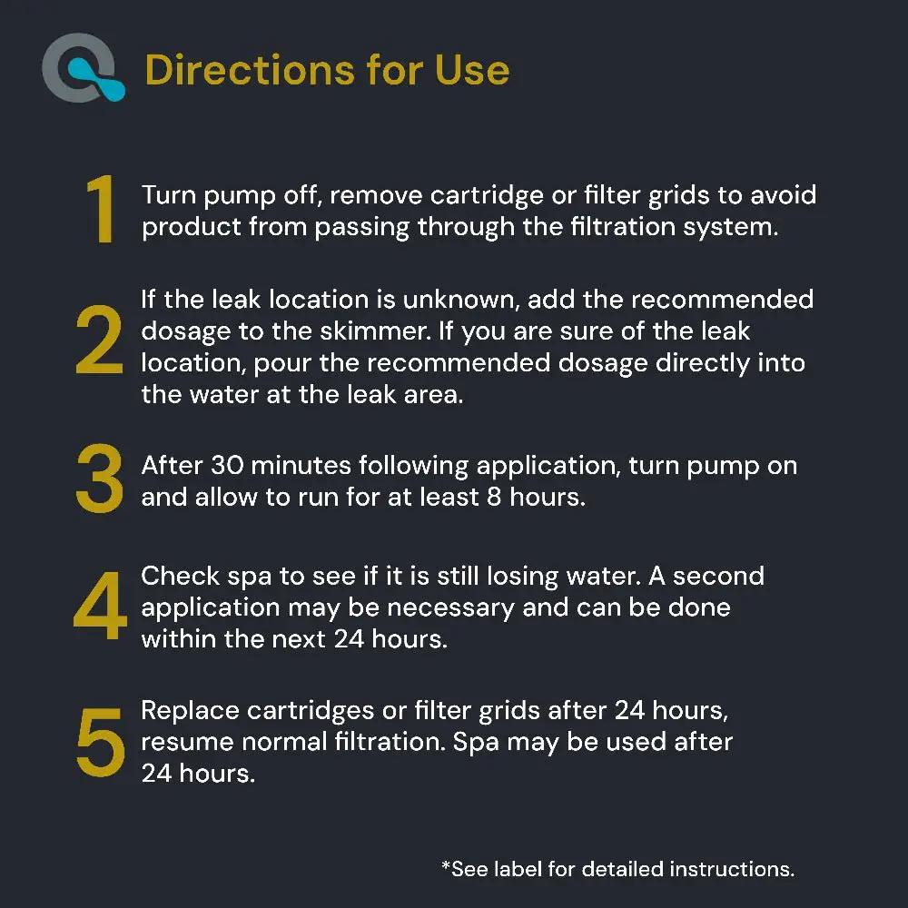 Spa Leak Sealer for Hot Tubs by AquaDoc