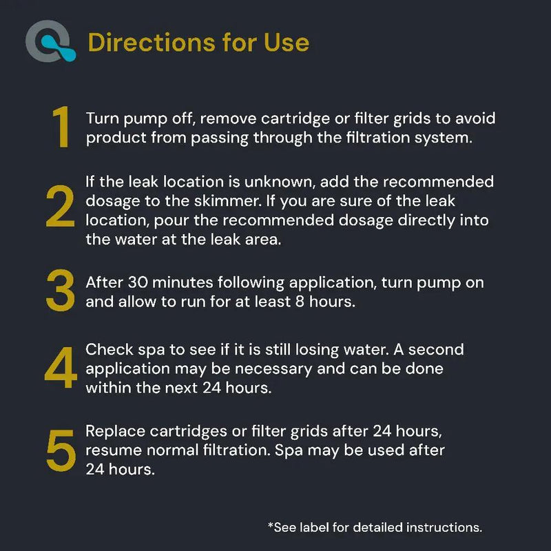 Spa Leak Sealer for Hot Tubs by AquaDoc