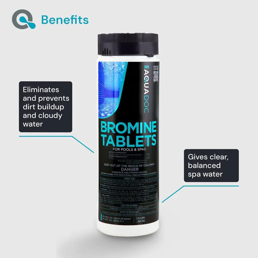 Bromine Tablets for Hot Tub by AquaDoc