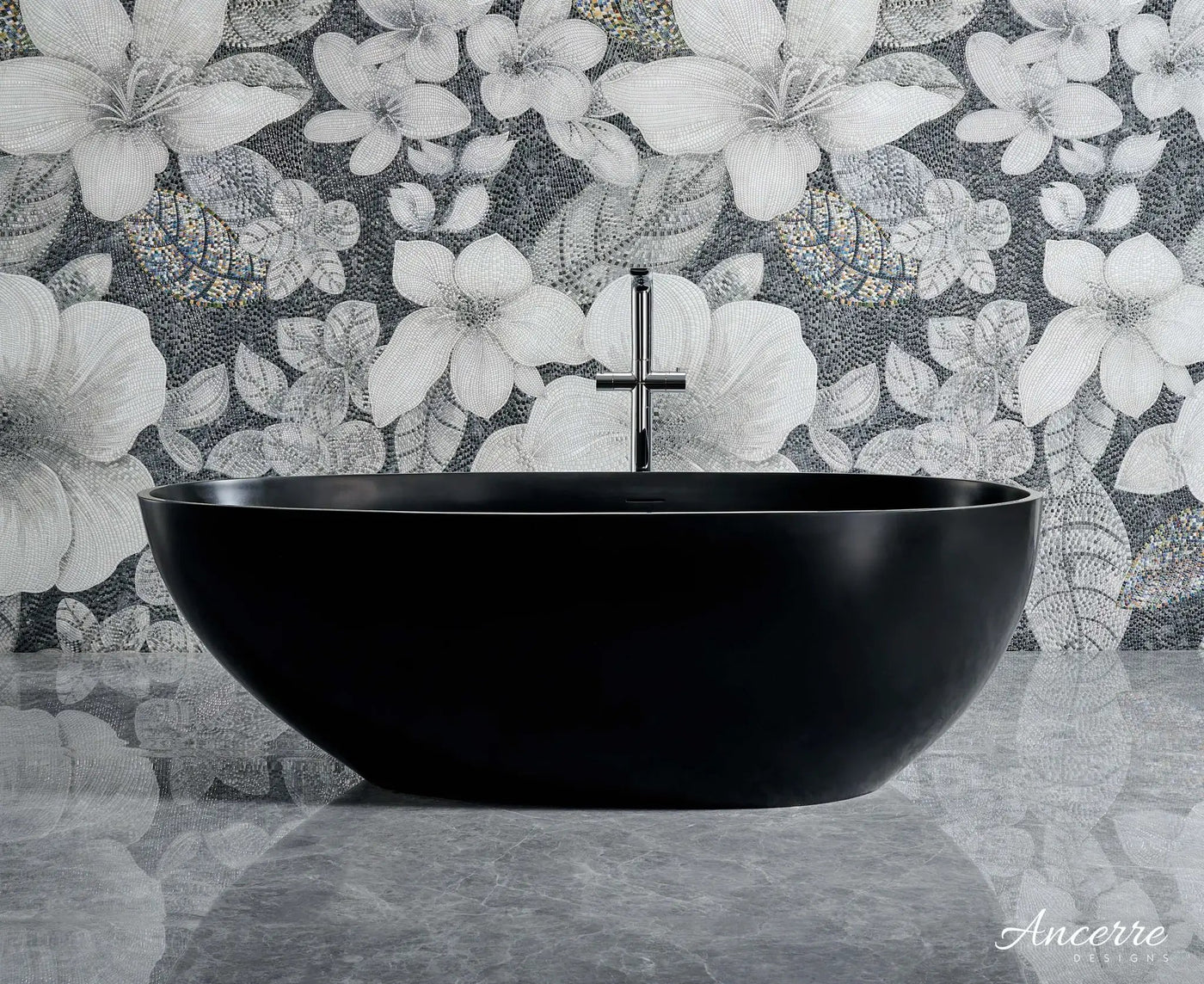 Arden 67” Freestanding Solid Surface Bathtub by Ancerre Designs