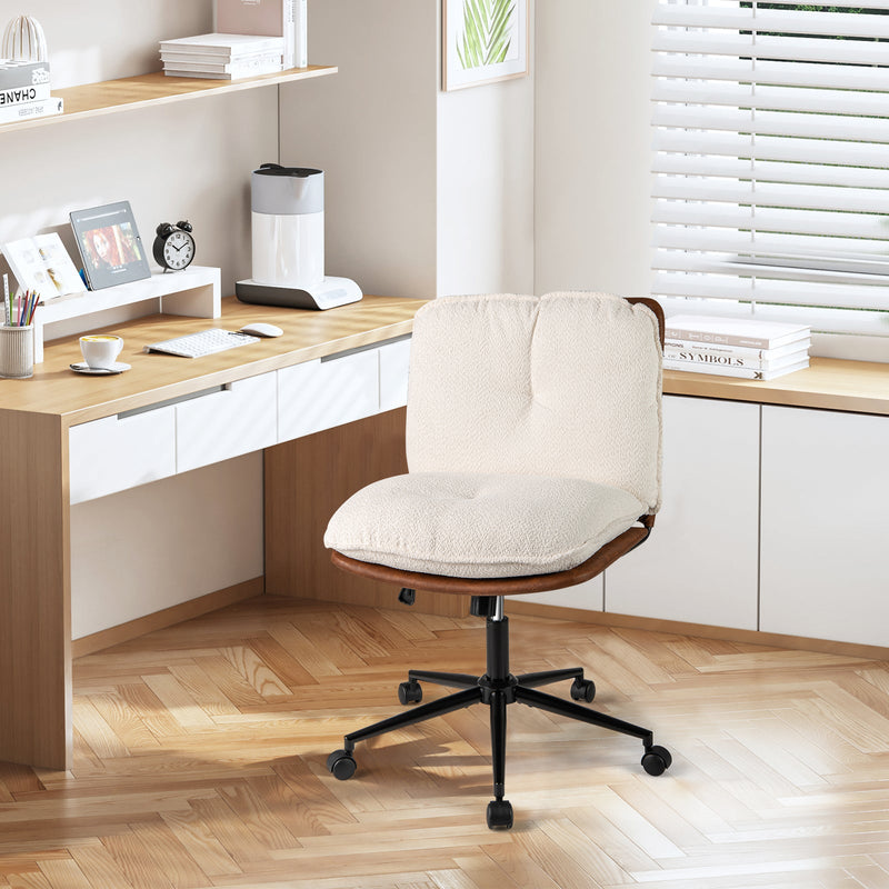 Armless Home Office Chair with Rocking Backrest by DirectDeals