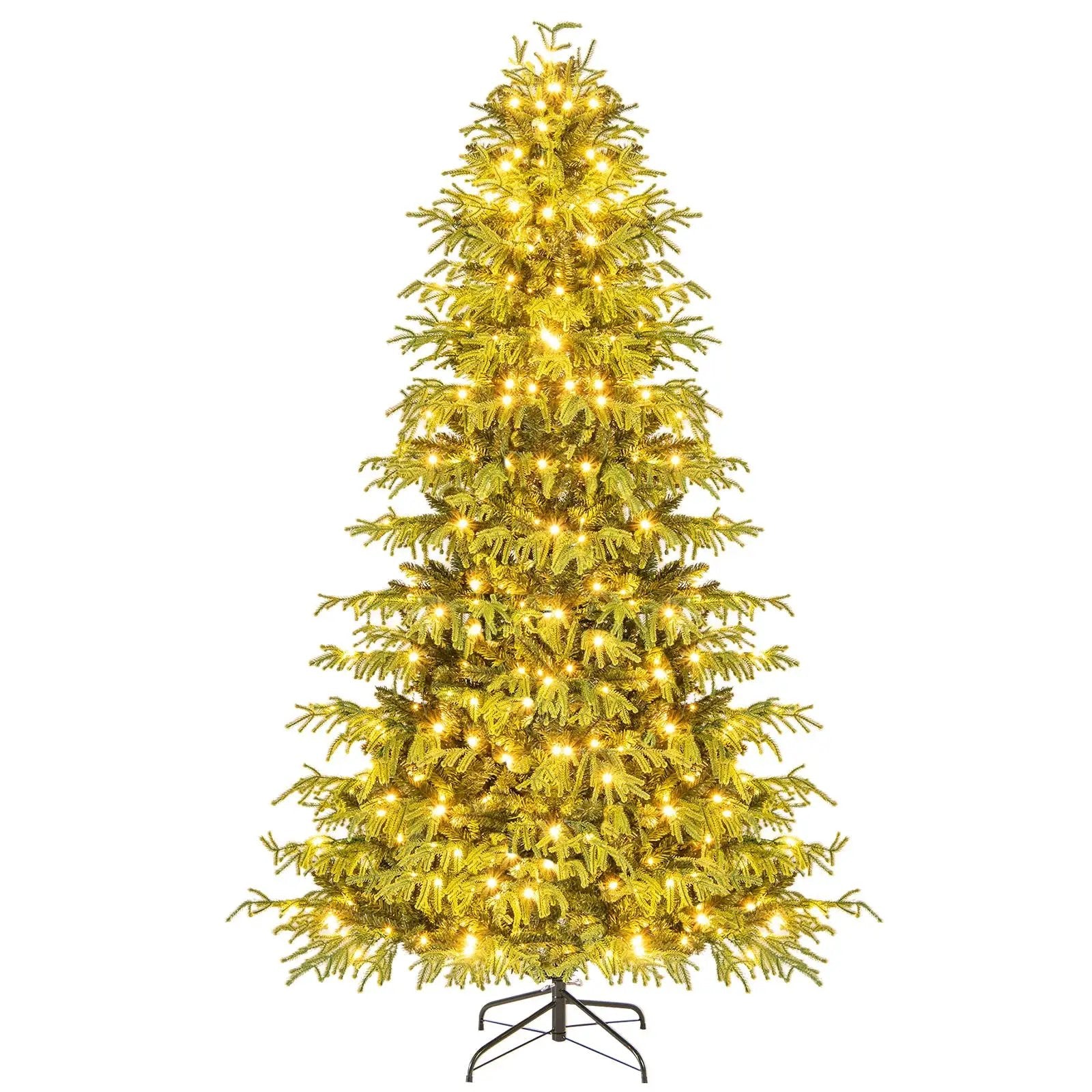 Artificial Christmas Tree with LED Lights and PVC Mixed Branch Tips by DirectDeals