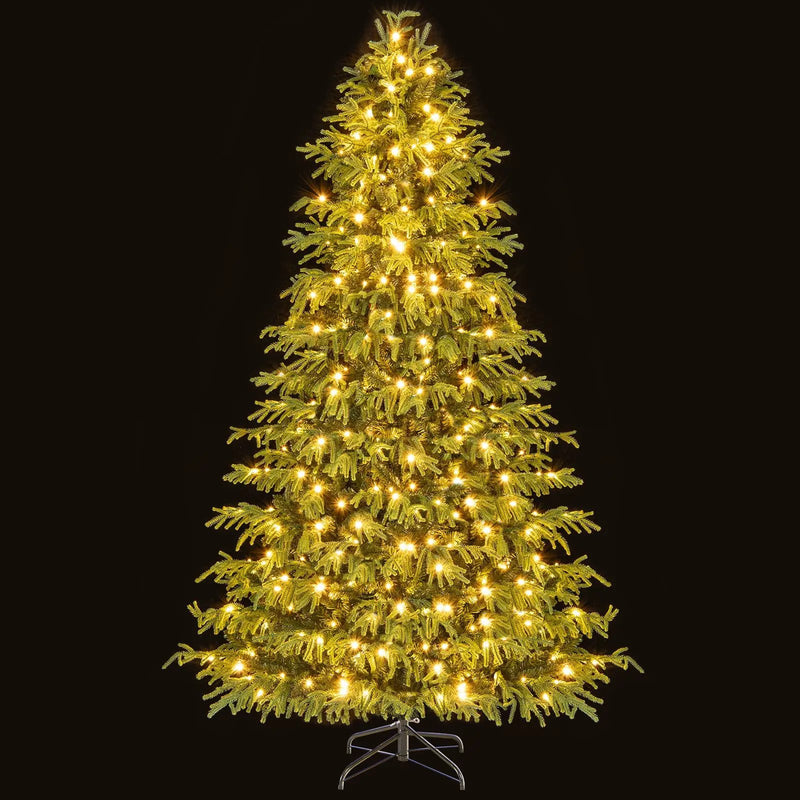 Artificial Christmas Tree with LED Lights and PVC Mixed Branch Tips by DirectDeals